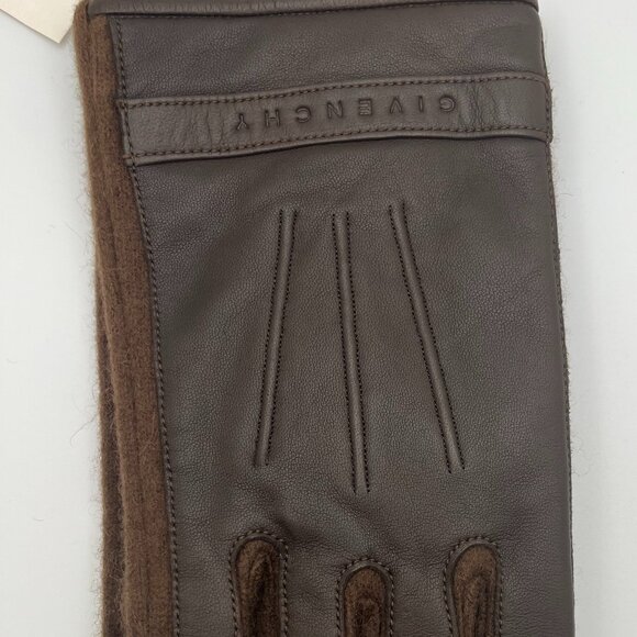 Men's Givenchy Leather and Cashmere Gloves - Picture 2 of 6